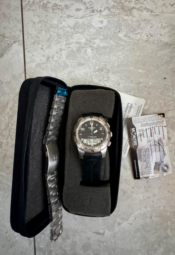 Tissot T-Touch 1 Titanium, Handtassen en Accessoires, Horloges | Heren, Zo goed als nieuw, Ophalen of Verzenden