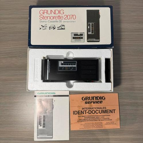 Grundig Stenorette 2070 - Dictafoon - bandrecorder, Audio, Tv en Foto, Bandrecorder, Bandrecorder, Met banden, Ophalen of Verzenden