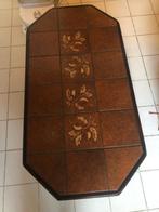 salontafel met tegels, Huis en Inrichting, Ophalen, Gebruikt, 100 tot 150 cm, Eikenhout