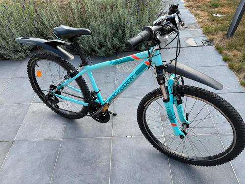 Mountainbike Rockrider blauw voor kinderen 9-12 jaar 24", Fietsen en Brommers, Fietsen | Kinderfietsjes, Zo goed als nieuw, 20 inch of meer