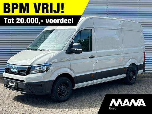 MAN TGE 35 2.0 3.140 140PK Automaat Ascot Gray Airco Cruise, Auto's, Bestelwagens en Lichte vracht, Bedrijf, Te koop, ABS, Achteruitrijcamera