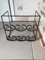 Wijnrek / Wijnfleshouder in smeedijzer., Huis en Inrichting, Woonaccessoires | Wijnrekken, Ophalen, Zo goed als nieuw, Overige materialen