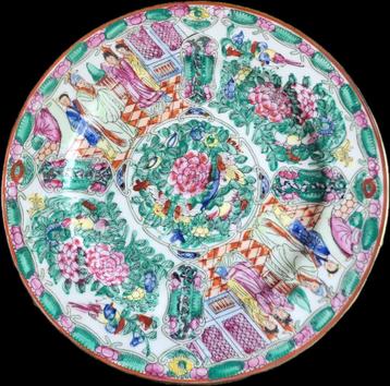 Chinese Macau porselein bord - Vintage beschikbaar voor biedingen