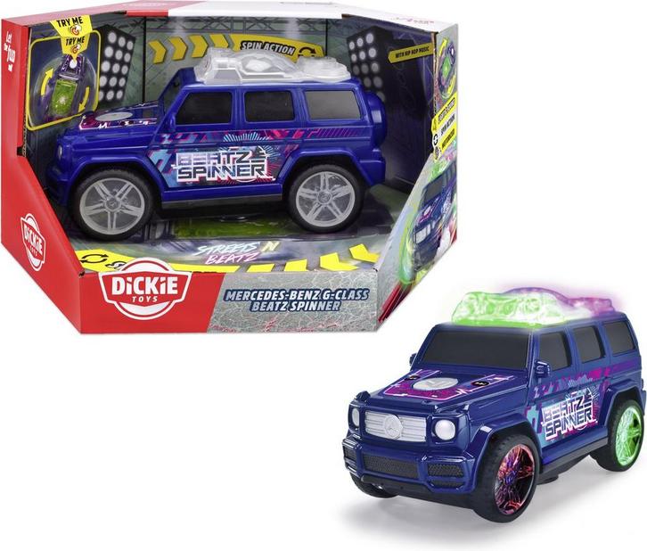 Dickie Toys Beatz Spinner Mercedes G dansende auto + muziek, Kinderen en Baby's, Speelgoed |Speelgoedvoertuigen, Nieuw, Ophalen of Verzenden