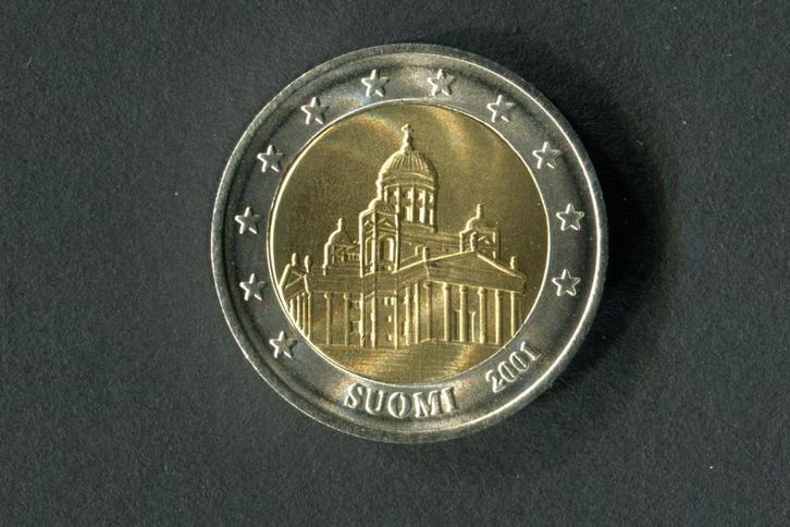 Finland 2001 Helsinki zeldzame munt ter waarde van 2 eu, Postzegels en Munten, Munten | Europa | Euromunten, Setje, 2 euro, Finland