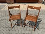 Twee Ikea Frösvi klapstoelen, Ophalen, Twee, Bruin, Zo goed als nieuw