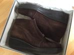 Enkellaarsjes bruin nubuck leder mt40,5, Comme neuf, Brun, Enlèvement ou Envoi, Boots et Botinnes