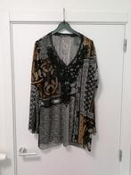 Blouse met print in mosterdgeel en zwart, miss Etam, XXL, Miss Etam, Ophalen of Verzenden, Zo goed als nieuw, Blouse of Tuniek