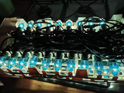Party lights (20) blauw voor buiten in originele doos, kerst, Diversen, Kerst, Ophalen of Verzenden