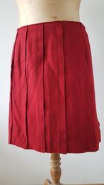 CLAUDIE PIERLOT - Jolie jupe rouge plissée - T.3, Taille 38/40 (M), Porté, CLAUDIE PIERLOT, Rouge
