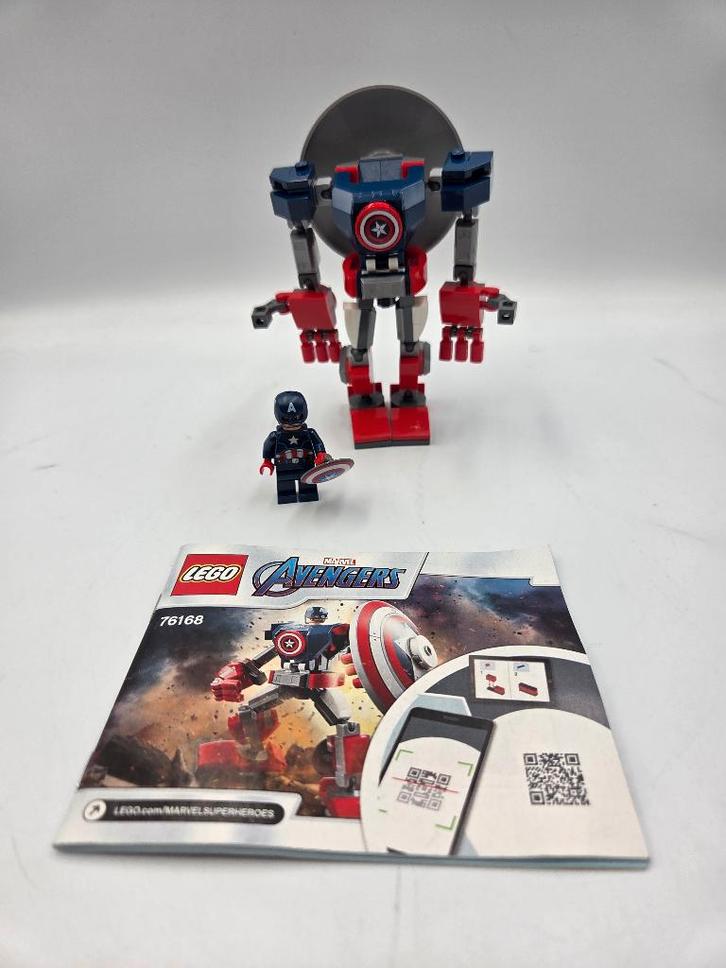 Lego Super Heroes 76168 Captain America Mech Armor, Kinderen en Baby's, Speelgoed | Duplo en Lego, Zo goed als nieuw, Lego, Complete set