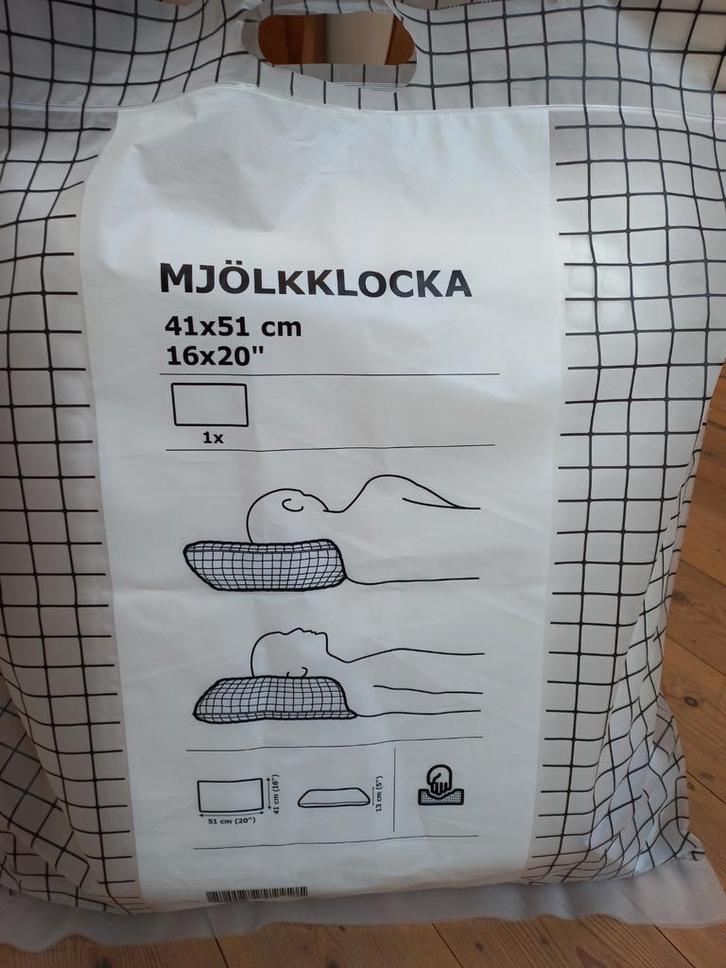 Hoofdkussen Ikea Mjolkklocka ergonomisch, Huis en Inrichting, Slaapkamer | Bedden, Zo goed als nieuw, Ophalen
