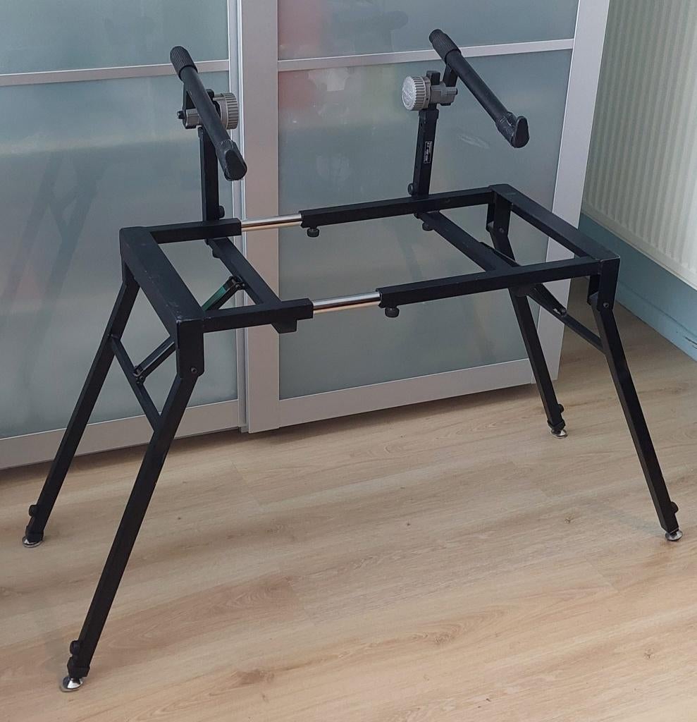 standaard voor 2 keyboards, Muziek en Instrumenten, Standaarden, Ophalen, Gebruikt, Instrumentstandaard, Keyboard of Synthesizer