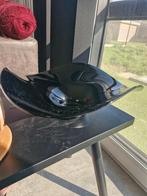 Schaal glas zwart, Ophalen, Schaal, Rond, Glas