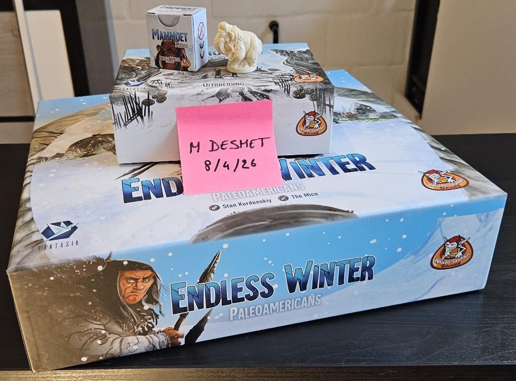 Endless Winter: Paleoamericans (2022) - Pathfinder + Mammoth, Een of twee spelers, Ophalen, Zo goed als nieuw, White Goblin Games