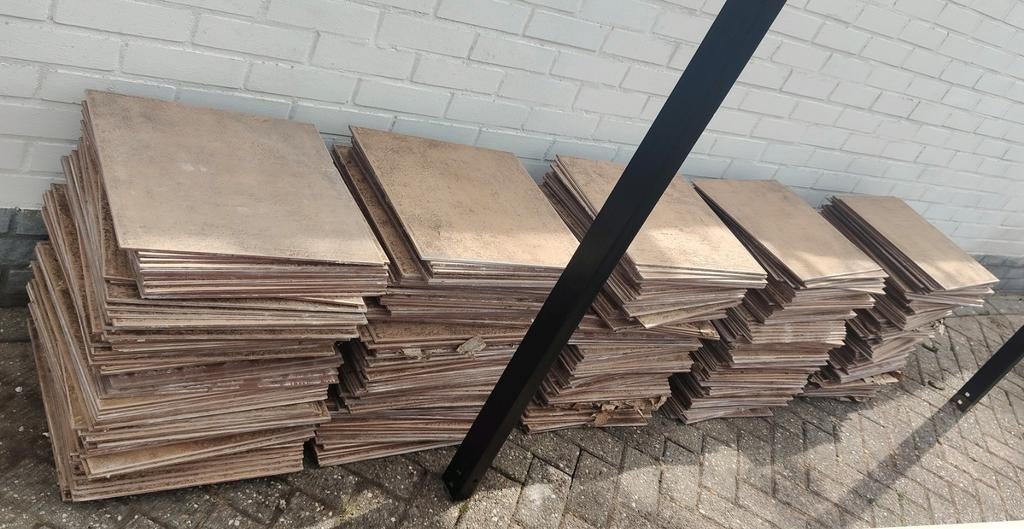 Grote partij ondervloer platen / planken, Huis en Inrichting, Stoffering | Vloerbedekking, Ophalen, Zo goed als nieuw, Bruin, Overige typen