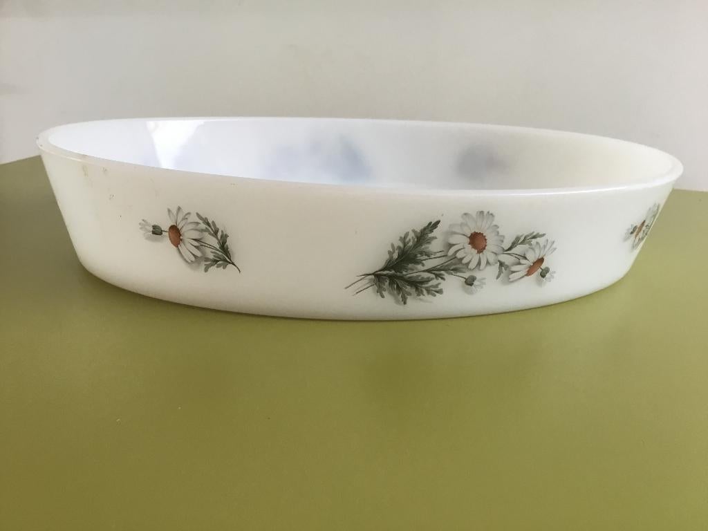 ovenschaal met bloemen, Huis en Inrichting, Overige materialen, Ophalen of Verzenden, Overige stijlen, Schaal of Schalen