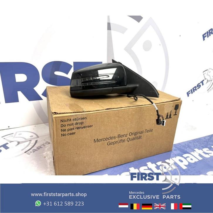 W176 spiegel Mercedes A Klasse zwart ELEKTRISCH INKLAPBAAR b, Auto-onderdelen, Spiegels, Mercedes-Benz, Gebruikt, Ophalen of Verzenden