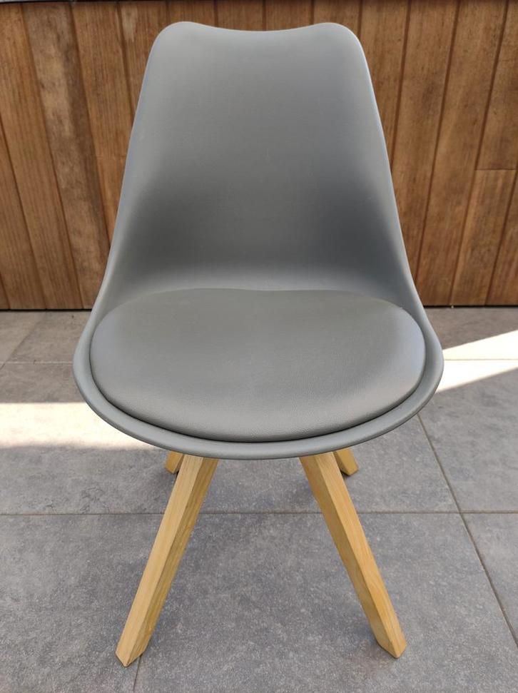 Set van 2 Grijze Kuipstoelen, Huis en Inrichting, Stoelen, Twee, Ophalen