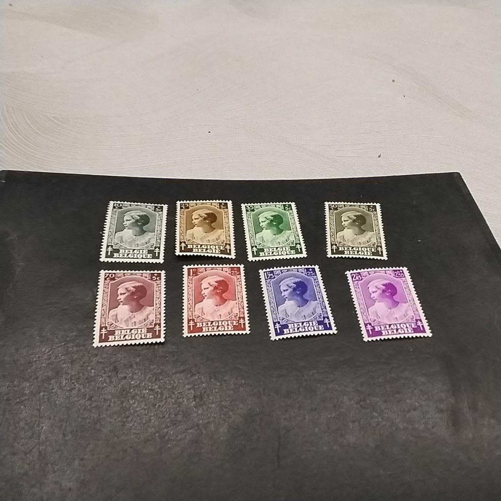 BELGIE 458/465 scharnier cote 10,00 €, Ophalen of Verzenden