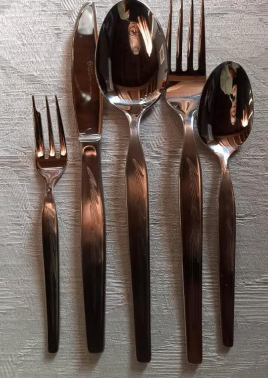 Rare ensemble de couverts Lucky Wood de 72 pièces datant1974, Maison & Meubles, Cuisine | Couverts, Ensemble de couverts, Enlèvement