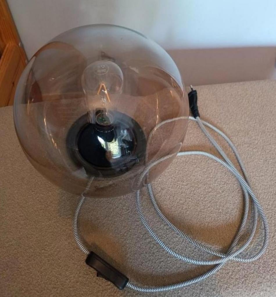 Lamp van gerookt glas, Ophalen, Glas