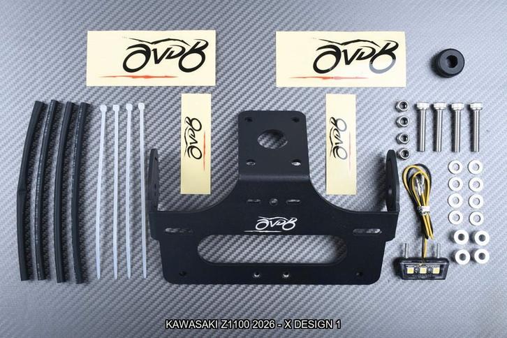 AVDB Korte Kentekenplaathouder KAWASAKI Z1100 2026 - X, Motoren, Accessoires | Overige, Nieuw, Ophalen of Verzenden