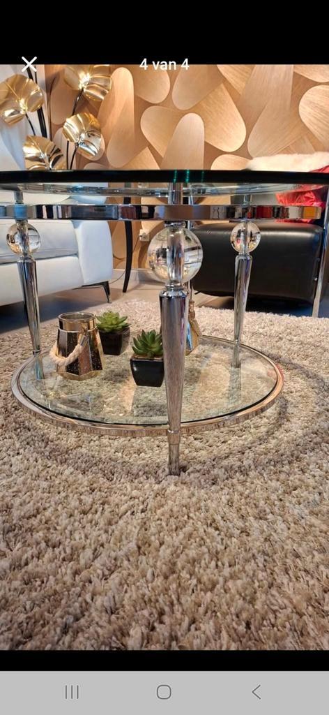 Tafel in de woonkamer, Huis en Inrichting, Tafels | Salontafels, Glas, Ophalen