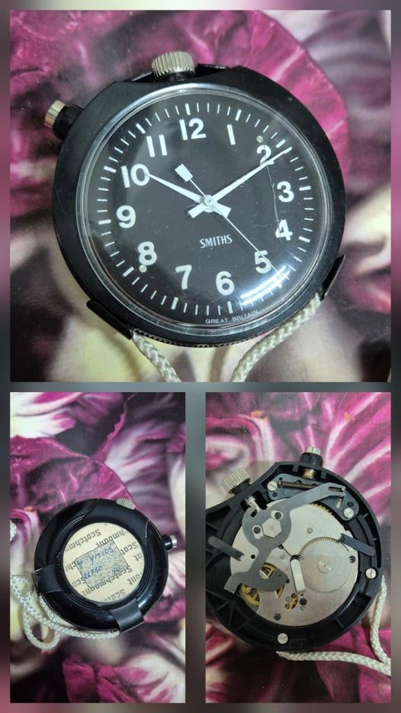 Vintage Smiths rally timer, stopwatch, dashboard verzameling, Verzenden, Gebruikt, Zwart, Smiths Rally Timer stopwatch
