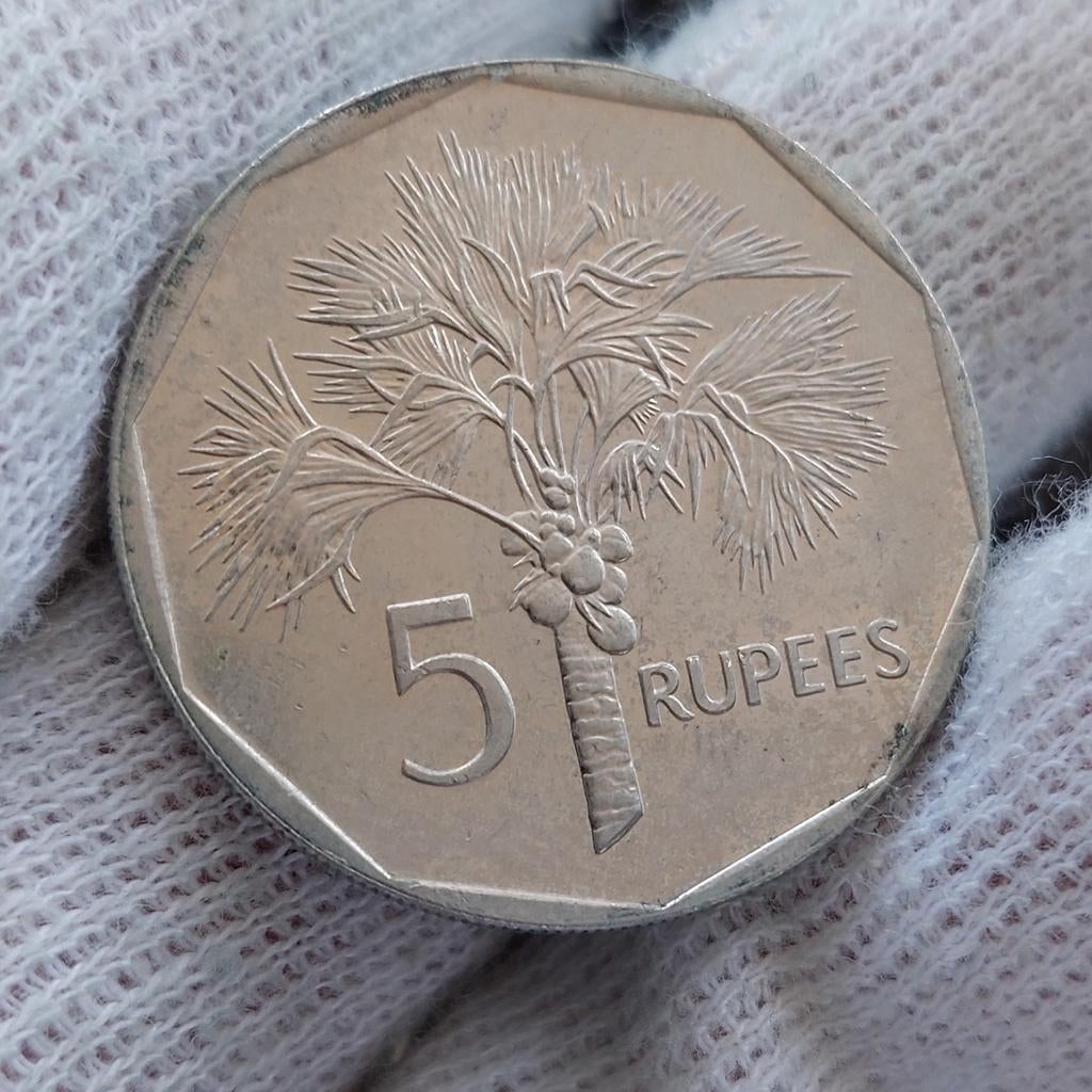 Munt / Seychellen / 5 rupees / 2007 / UNC / Lage Opslag, Postzegels en Munten, Munten | Oceanië, Ophalen of Verzenden, Losse munt