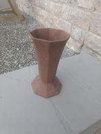 Prachtige oude zware gietijzeren vaas  / 25 cm, Antiek en Kunst, Ophalen