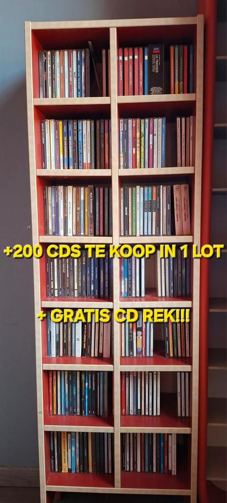 +200 CDS TE KOOP IN 1 LOT + GRATIS CDREK!! =100€, Cd's en Dvd's, Cd's | Pop, Zo goed als nieuw, 1980 tot 2000, Boxset, Ophalen