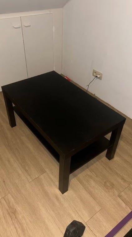 Table basse noire IKEA, Maison & Meubles, 50 à 100 cm, Enlèvement, Utilisé, 50 à 100 cm