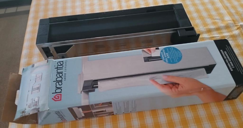 Dispenser voor aluminium- en vershoudfolie, Ophalen, Nieuw, Zilver, Brabantia