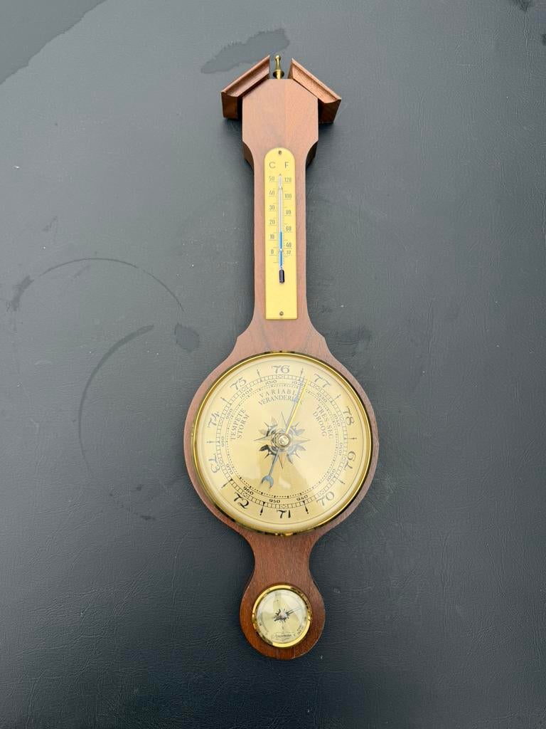 vintage houten weerstation, Ophalen, Zo goed als nieuw, Weerstation