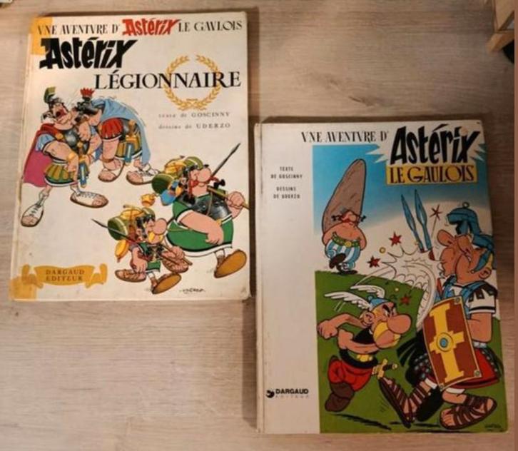 LOT 2 Astérix – Légionnaire + Le Gaulois (Dargaud vintage), Boeken, Stripverhalen, Ophalen of Verzenden
