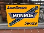 MONROE Schokbrekers oud reclamebord, Ophalen of Verzenden, Gebruikt, Reclamebord
