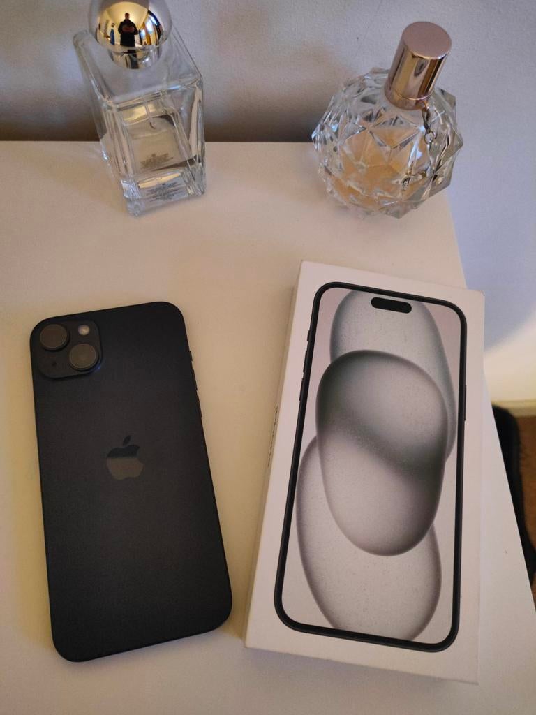 iPhone 15 plus 128gb, Telecommunicatie, Mobiele telefoons | Apple iPhone, Ophalen, 128 GB, Zwart, Zo goed als nieuw