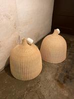 2 grote rieten lampen ikea, Ophalen, Zo goed als nieuw