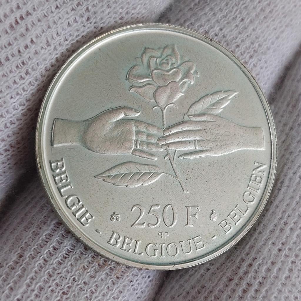 Piece de monnaie / Belgique / 250 Francs / 1999 Q.P / Ag 925, Enlèvement ou Envoi, Monnaie en vrac, Argent, Argent