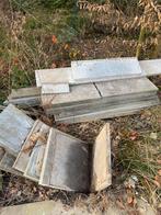 muurafdekkers, paalafdekkers en vensterbanken hardsteen, Doe-het-zelf en Bouw, Tegels, Ophalen, 60 cm of meer, Gebruikt, Hardsteen