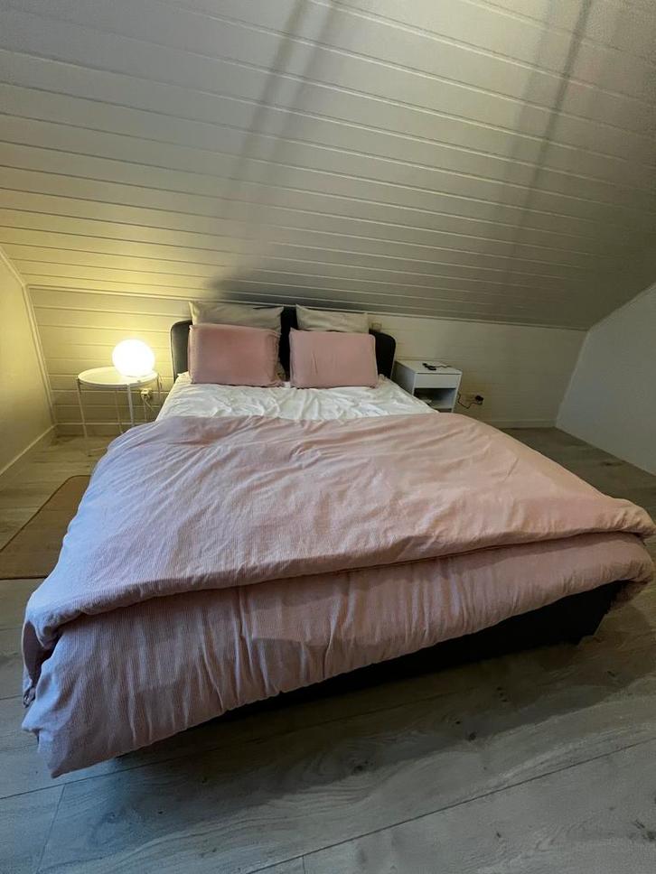 Ikea Hauga Bed 160x200 inclusief toebehoren, Maison & Meubles, Chambre à coucher | Lits, Comme neuf, Deux personnes, 160 cm, 200 cm