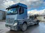 Mercedes-Benz Actros container haaksysteem, Automaat, Blauw, Leder en Stof, Mercedes-Benz