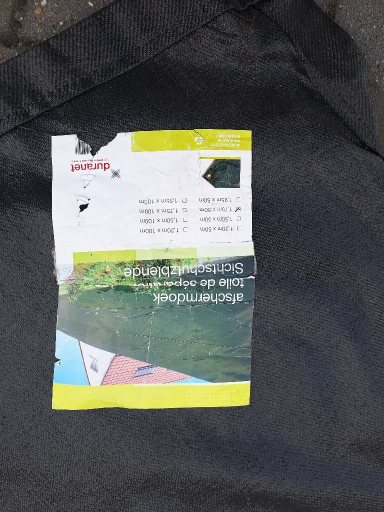 Afschermdoek zwart, Jardin & Terrasse, Écrans de jardin, Neuf, Synthétique, Moins de 100 cm, 150 à 200 cm