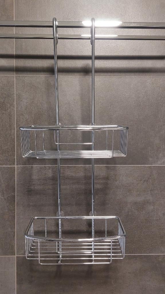 hangend doucherek met 2 mandjes, Huis en Inrichting, Badkamer | Badtextiel en Accessoires, Zo goed als nieuw, Overige typen, Ophalen