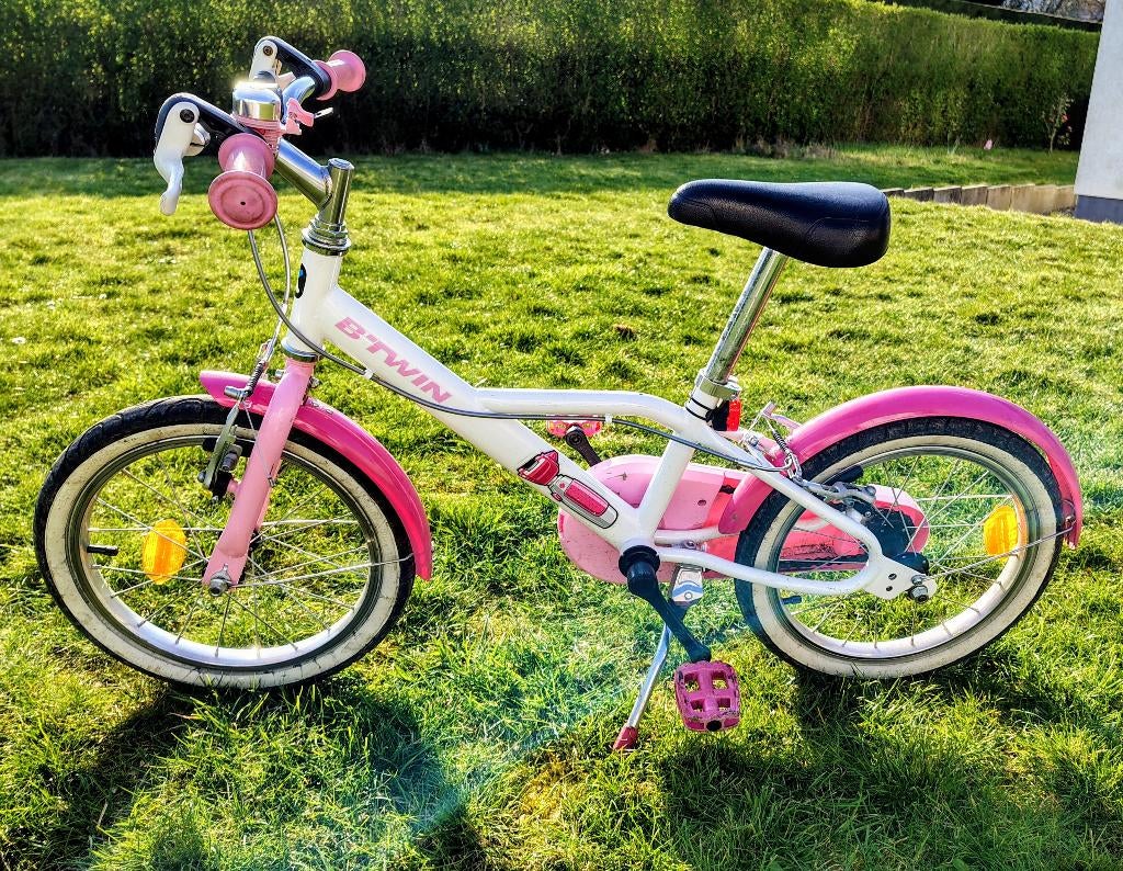 16 INCH FIETS 4-6 JAAR OUD 500 DOCTO GIRL B'TWIN, Ophalen, Gebruikt, 16 tot 20 inch, BTwin Décathlon
