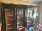 Zwarte vitrines, Ophalen, Gebruikt, 200 cm of meer, 150 tot 200 cm