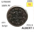 Belgische munten, Ophalen of Verzenden, Metaal, Losse munt