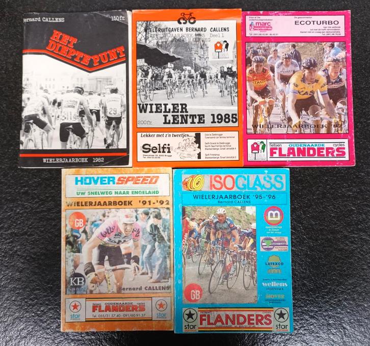 Lot d'annuaires de cyclisme (5 pièces), Livres, Livres de sport, Utilisé, Course à pied et Cyclisme, Envoi