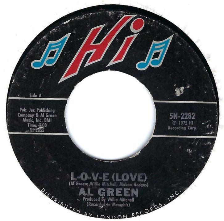 Northern soul 45: Al Green "L-O-V-E", Cd's en Dvd's, Vinyl Singles, Gebruikt, Single, R&B en Soul, 7 inch, Ophalen of Verzenden